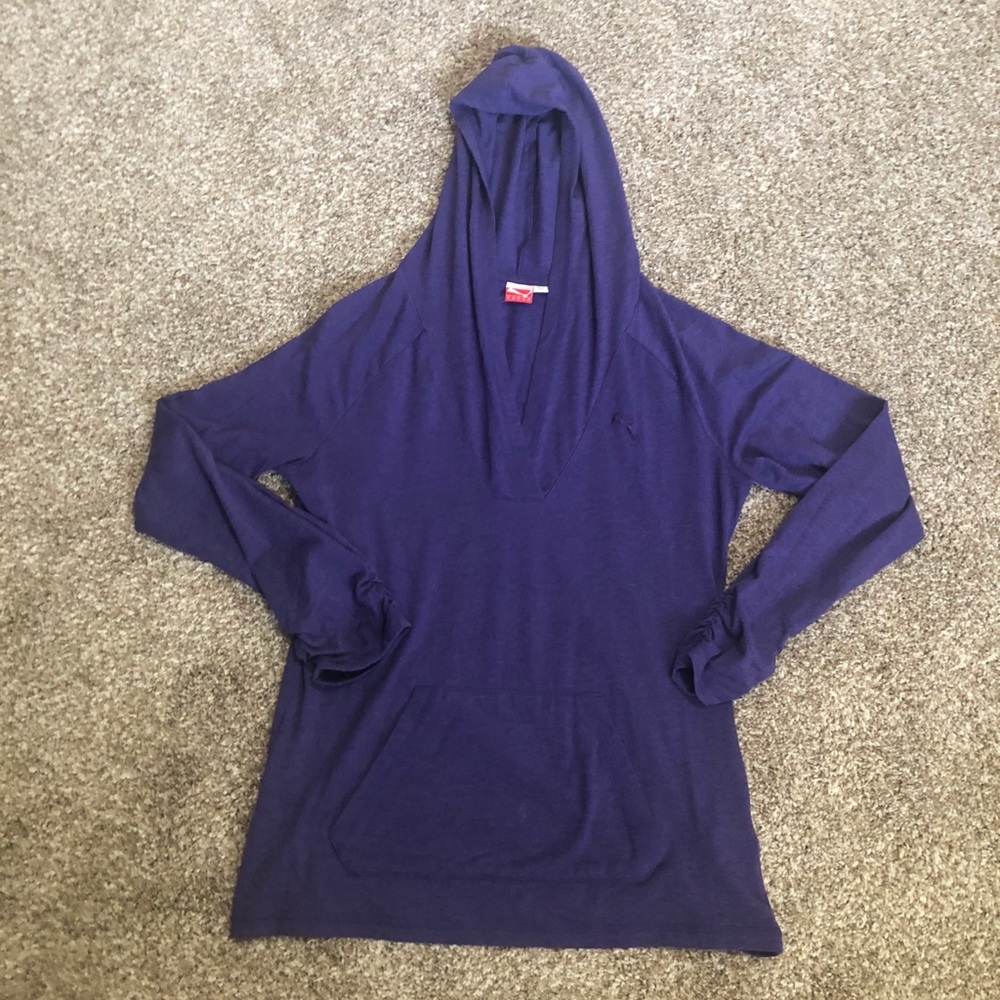 Puma v neck pullover hoody